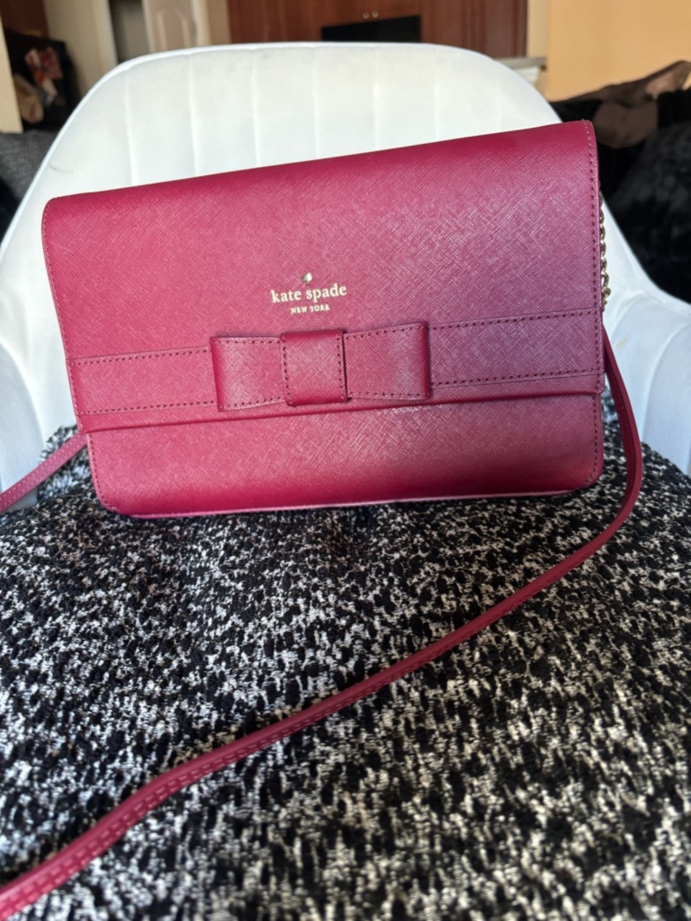 kate spade Berry Bow Crossbody Bag